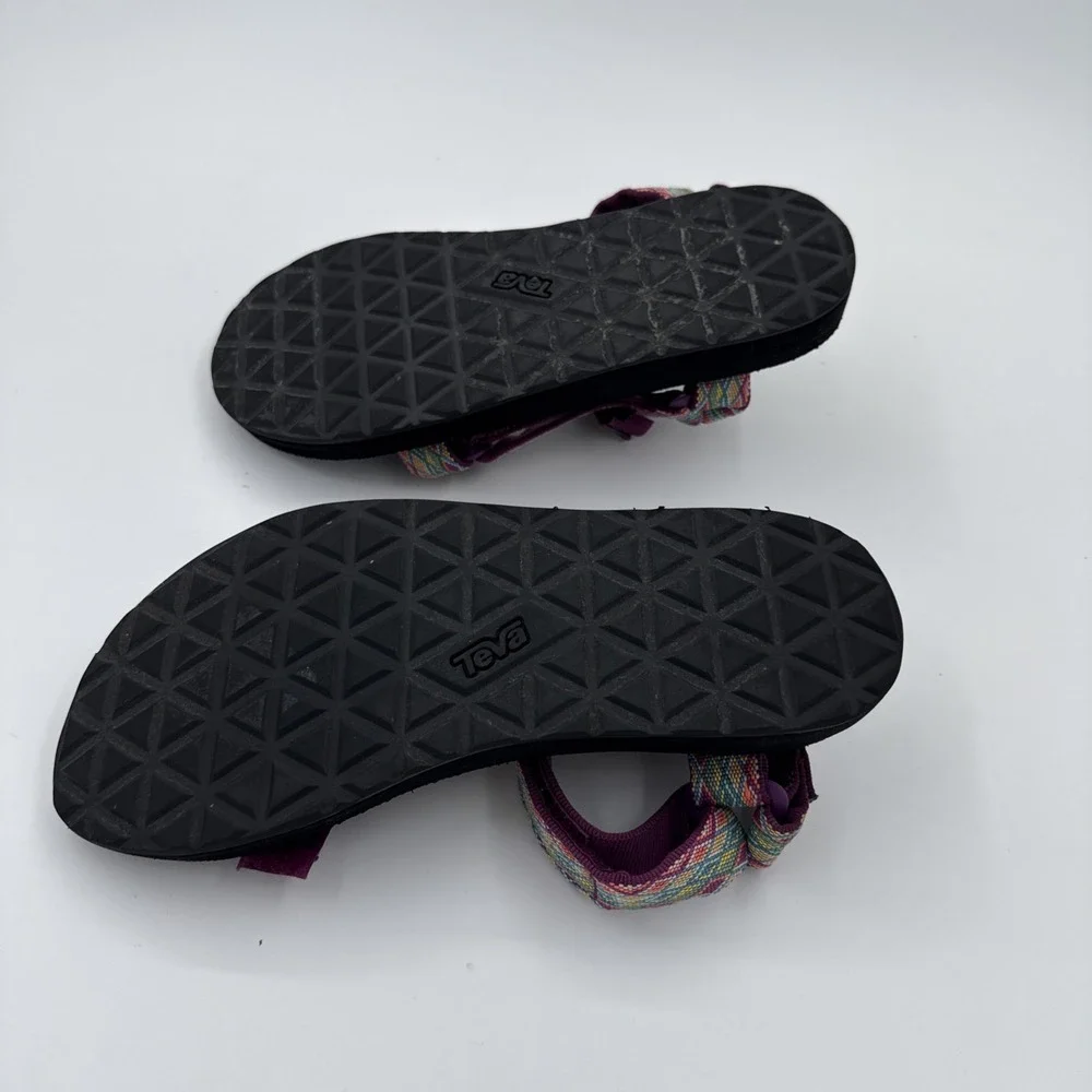 Teva Sandals Women Size 8 Original Universal Flip Flops Miramar Dark Fade Purple